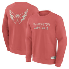 Washington Capitals Fanatics Elements Future Ground Lettering Pullover Sweatshirt - Red - NHL