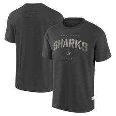 San Jose Sharks Fanatics Elements Weathered Tonal Future Ground T-Shirt - Charcoal - NHL