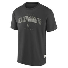 Vegas Golden Knights Fanatics Elements Weathered Tonal Future Ground T-Shirt - Charcoal - NHL