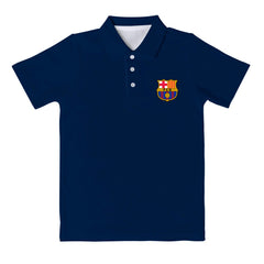 Barcelona Vive La Fete Youth Solid Polo Navy - FIFA World CUP
