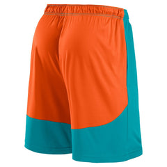 Miami Dolphins Big & Tall Launch Shorts Aqua/Orange | Fanatics