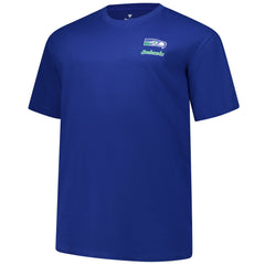 Seattle Seahawks Big & Tall Throwback Logo T-Shirt Royal | Fanatics