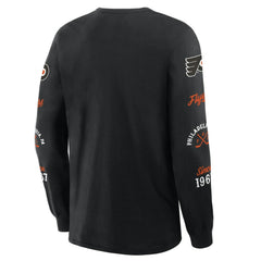 Philadelphia Flyers Fanatics Boxed In Legacy Long Sleeve T-Shirt - Black - NHL