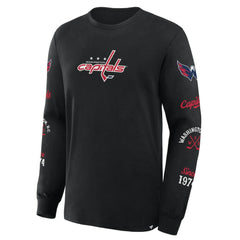 Washington Capitals Fanatics Boxed In Legacy Long Sleeve T-Shirt - Black - NHL