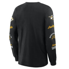 Nashville Predators Fanatics Boxed In Legacy Long Sleeve T-Shirt - Black - NHL