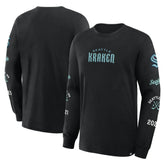Seattle Kraken Fanatics Boxed In Legacy Long Sleeve T-Shirt - Black - NHL