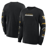 Pittsburgh Penguins Fanatics Boxed In Legacy Long Sleeve T-Shirt - Black - NHL