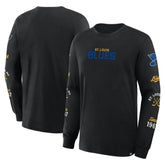 St. Louis Blues Fanatics Boxed In Legacy Long Sleeve T-Shirt - Black - NHL