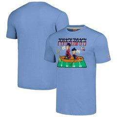 New England Patriots NFL x Homage x Beavis and Butt-Head Unisex Tri-Blend T-Shirt – Light Blue | NFL