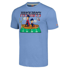 New England Patriots NFL x Homage x Beavis and Butt-Head Unisex Tri-Blend T-Shirt – Light Blue | NFL