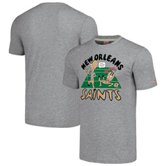 New Orleans Saints NFL x Homage x Beavis and Butt-Head Unisex Tri-Blend T-Shirt – Gray | NFL