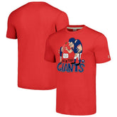 New York Giants NFL x Homage x Beavis and Butt-Head Unisex Tri-Blend T-Shirt – Red | NFL