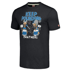 Carolina Panthers NFL x Homage x Beavis and Butt-Head Unisex Tri-Blend T-Shirt – Charcoal | NFL