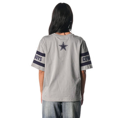 Dallas Cowboys The Wild Collective Women's Drop Shoulder T-Shirt Black | NFL