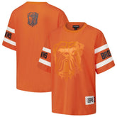 Cleveland Browns The Wild Collective Women's Drop Shoulder T-Shirt Orange | NFL