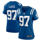 Laiatu Latu Indianapolis Colts Women's Game Jersey Royal | Nike for Sale