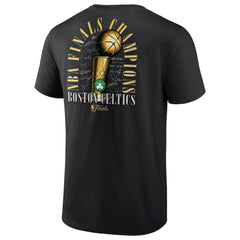Boston Celtics 2024 NBA Finals Champions Big & Tall Fade Away Jumper Roster Signature T-Shirt Black - NBA