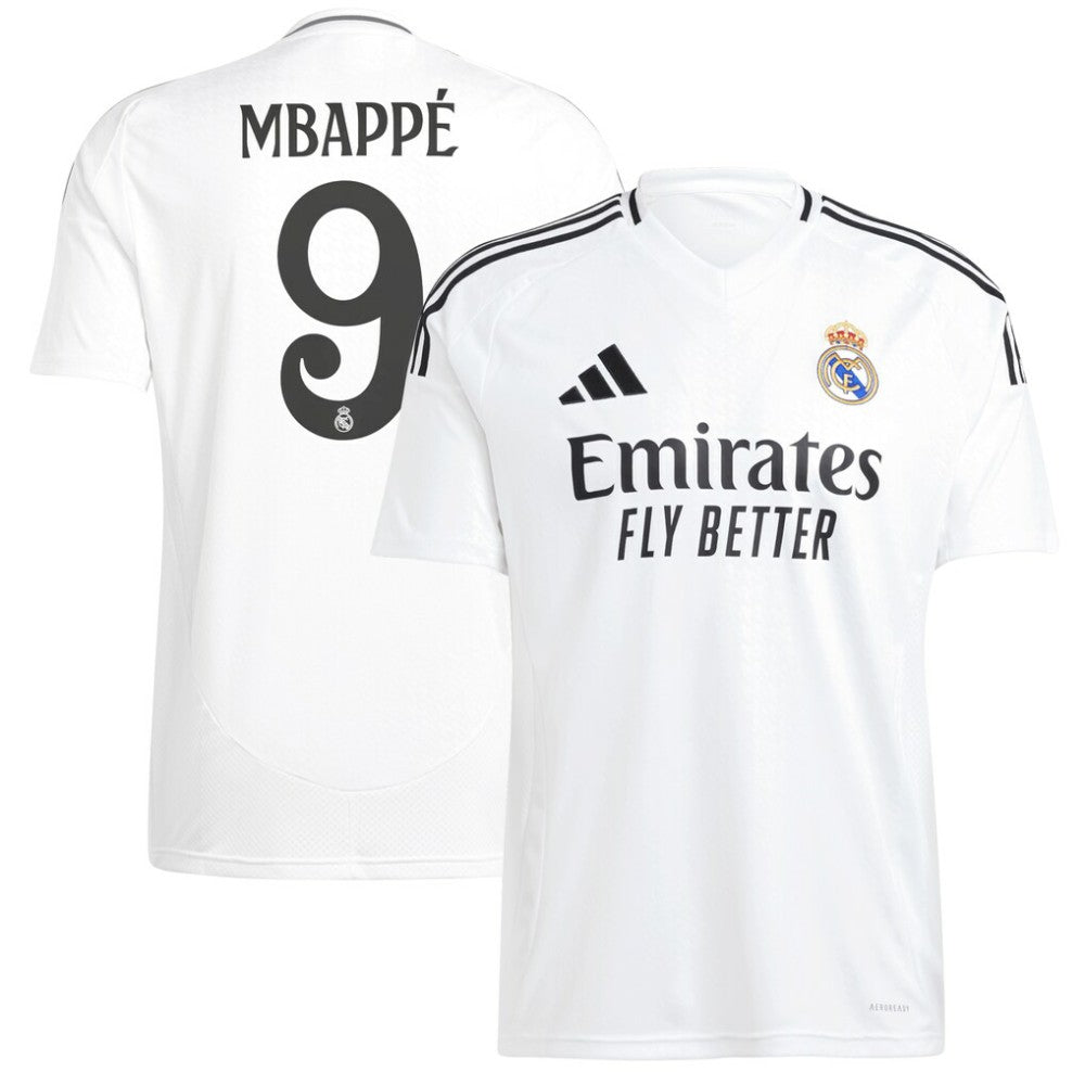 Kylian Mbappé Real Madrid 2024/25 Home Replica Player Jersey White | Adidas Sale