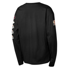 San Antonio Spurs Youth Hardwood Classics All Over Long Sleeve T-Shirt Black - NBA