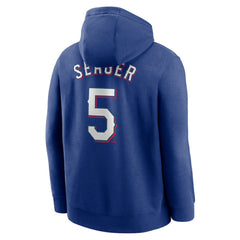 Corey Seager Texas Rangers Nike Player Name & Number Club Fleece Pullover Hoodie - MLB