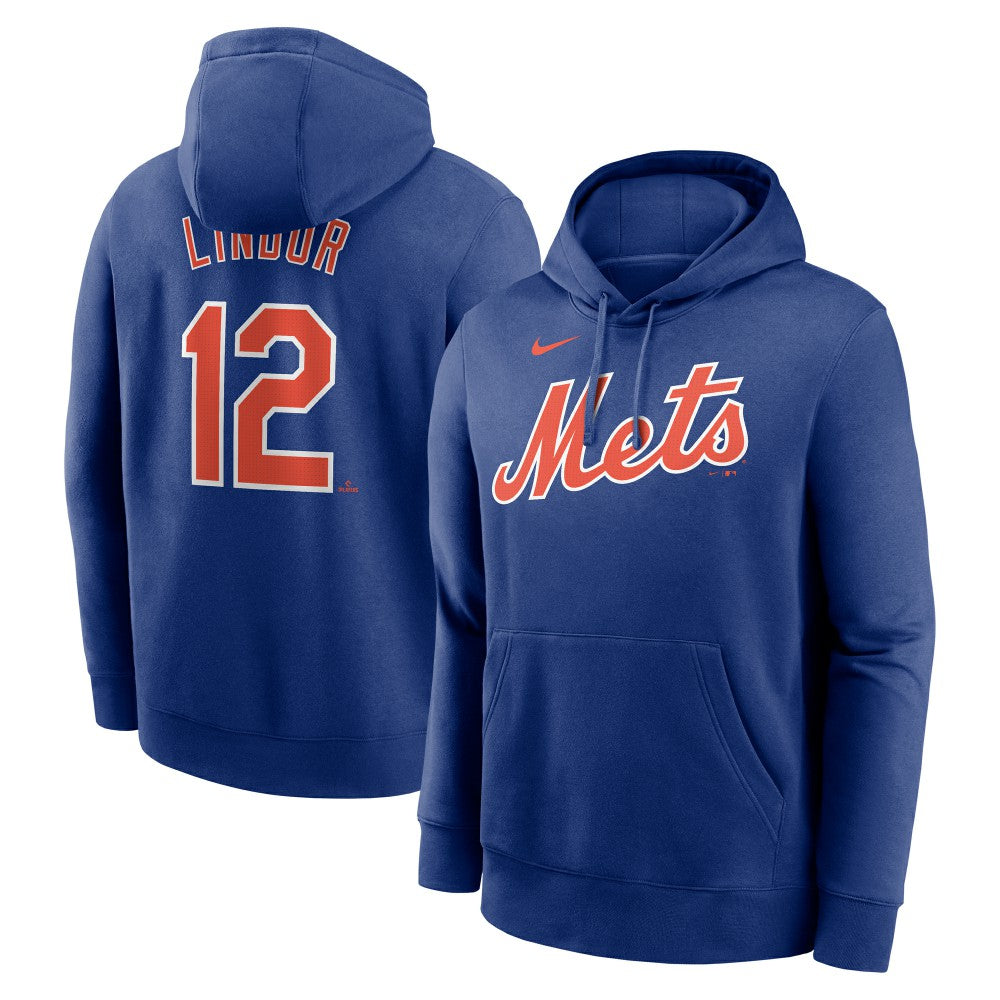 Francisco Lindor New York Mets Nike Player Name & Number Club Pullover Hoodie - MLB