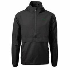 New York Jets Cutter & Buck Primary Logo Charter Eco Recycled Half-Zip Anorak Jacket Black | NFL