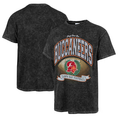 Tampa Bay Buccaneers Stoney Clover Lane x '47 Women's Glitter Rocker Retro Tubular T-Shirt Black | 47 brand