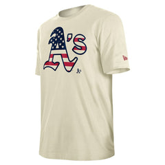 Athletics New Era Americana Flag Fill T-Shirt - MLB