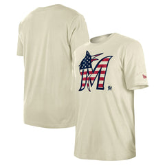 Miami Marlins New Era Americana Flag Fill T-Shirt - MLB
