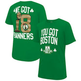 Boston Celtics Stadium Essentials 2024 NBA Finals Champions 18 Banners T-Shirt - Kelly Green - NBA