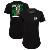 Boston Celtics Sportiqe Women's 2024 NBA Finals Champions King of the Court Phoebe Tri-Blend T-Shirt Black - NBA