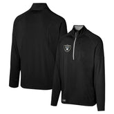 Las Vegas Raiders Grind Iron Quarter-Zip Top Black | NFL