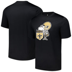 New Orleans Saints Stadium Retro T-Shirt Black | NFL