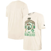 Boston Celtics 2024 NBA Finals Champions Victory Chrome T-Shirt Cream - NBA