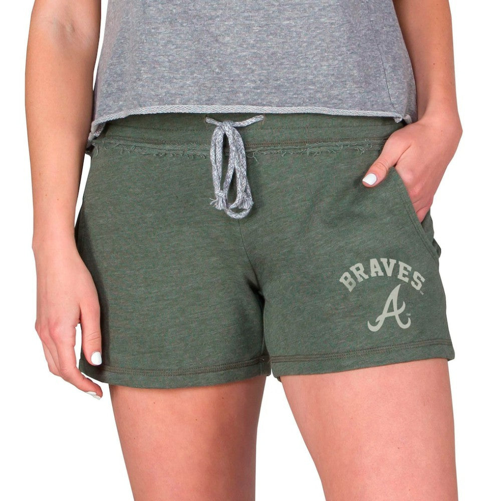 Atlanta Braves Concepts Sport Women's Mainstream French Terry Tri-Blend Shorts - MLB