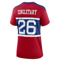 Devin Singletary New York Giants Women's Alternate Game Jersey Century Red | Nike for Sale