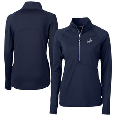 Los Angeles Dodgers Cutter & Buck Women's Adapt Eco Knit Stretch Recycled Half-Zip DryTec Top - MLB