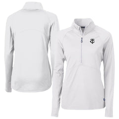 Minnesota Twins Cutter & Buck Women's Adapt Eco Knit Stretch Recycled Half-Zip DryTec Top - MLB