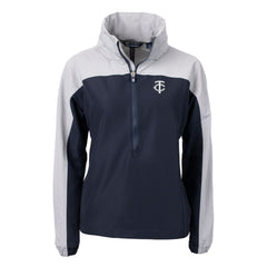Minnesota Twins Cutter & Buck Women's Charter Eco Recycled Half-Zip Anorak Jacket - MLB