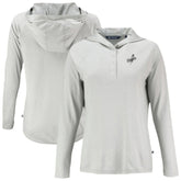 Los Angeles Dodgers Cutter & Buck Women's Coastline Epic Comfort Eco Recycled Raglan Long Sleeve Hoodie T-Shirt - MLB