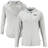 Atlanta Braves Cutter & Buck Women's Coastline Epic Comfort Eco Recycled Raglan Long Sleeve Hoodie T-Shirt - MLB