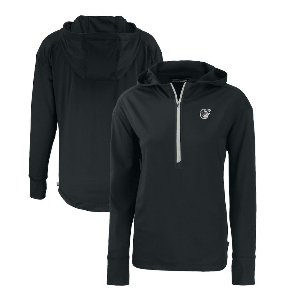 Baltimore Orioles Cutter & Buck Women's Daybreak Eco Recycled Half-Zip Hoodie - MLB