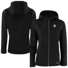 New York Yankees Cutter & Buck Women's Evoke Eco Softshell Recycled Full-Zip Hoodie Jacket - MLB