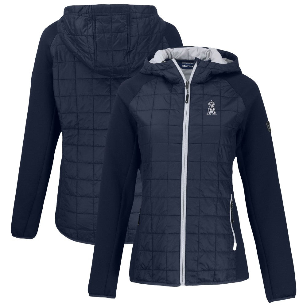 Los Angeles Angels Cutter & Buck Women's Rainier Primaloft Eco Full-Zip Hybrid Jacket - MLB