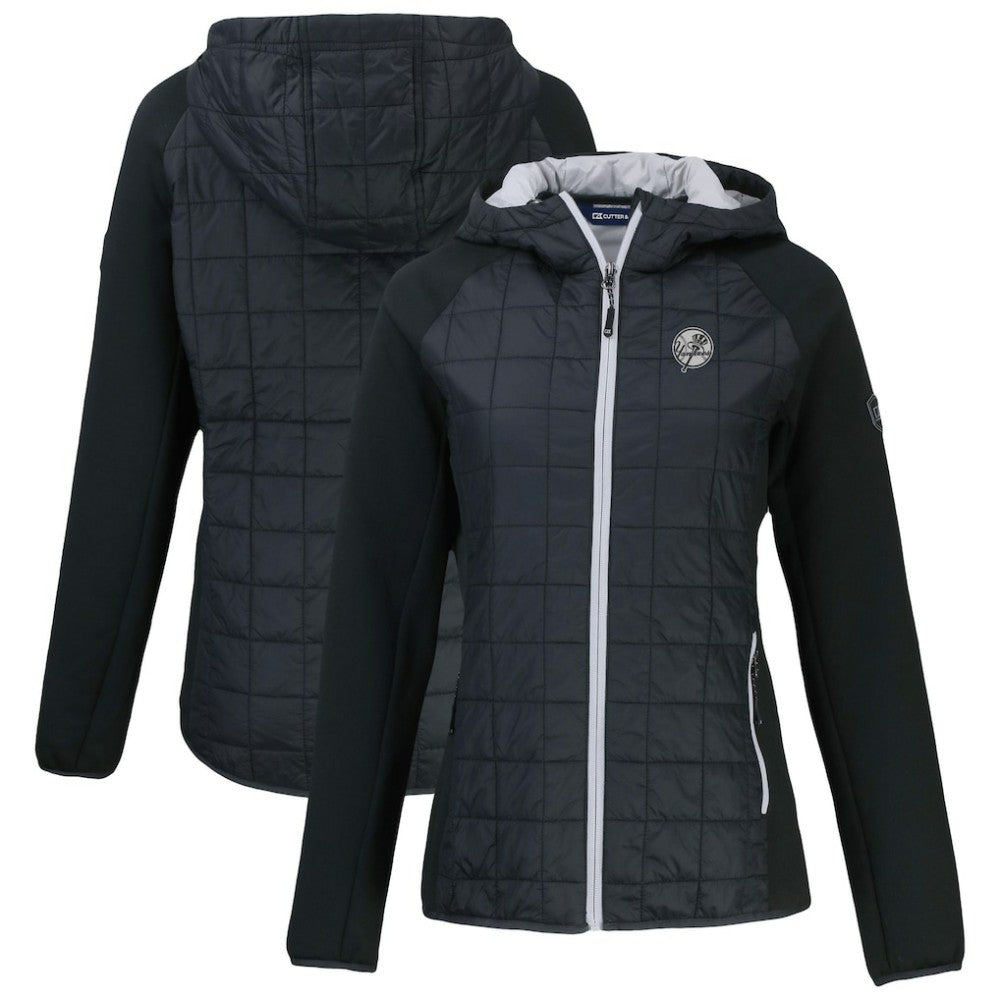 New York Yankees Cutter & Buck Women's Rainier Primaloft Eco Full-Zip Hybrid Jacket - MLB