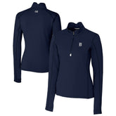 Detroit Tigers Cutter & Buck Women's Traverse Stretch Quarter-Zip Pullover Top - MLB