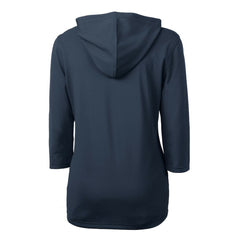 Detroit Tigers Cutter & Buck Women's Virtue Eco Pique Half-Zip 3/4 Sleeve Pullover Hoodie - MLB