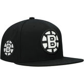 Boston Bruins Mitchell & Ness Team Snapback Hat - Black - NHL