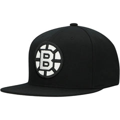 Boston Bruins Mitchell & Ness Team Snapback Hat - Black - NHL