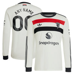 Manchester United Originals 2024/25 Third Custom Replica Long Sleeve Jersey Cream | Adidas cheap